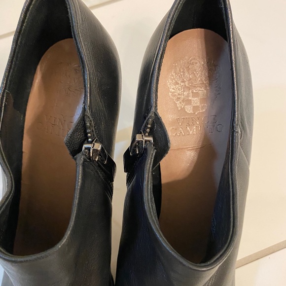 Vince Camuto Black Leather Booties  7.5M - Picture 6 of 6